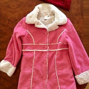 Gymboree 7/8 pink 3/4 coat
